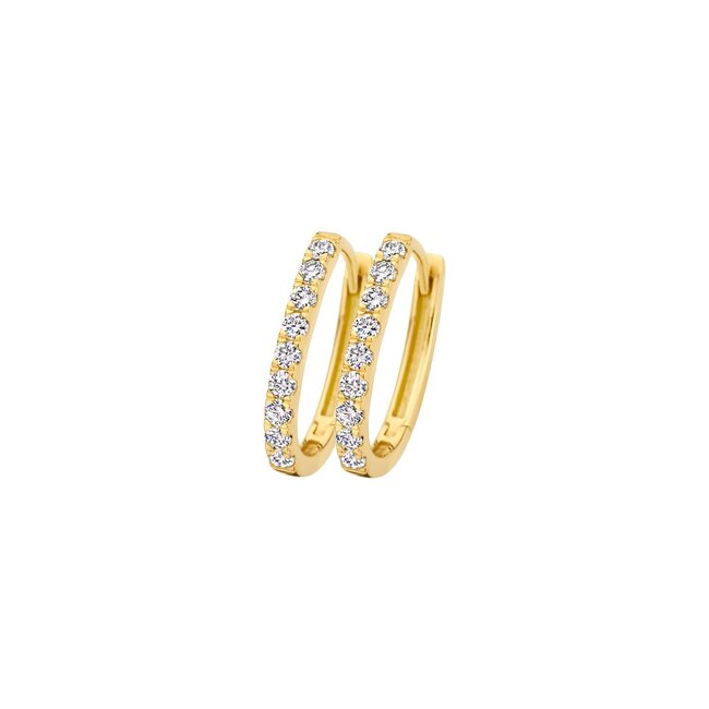 Blush Blush Oorbellen LG7008Y 14k Geelgoud Labgrown Diamant Klapoorringen