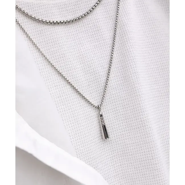 Pig & Hen Pig & Hen Collier S12-190000 Amsterdammertje Zilver 60cm