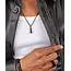 Pig & Hen Pig & Hen Collier S12-290000 Amsterdammertje Zwart 60cm