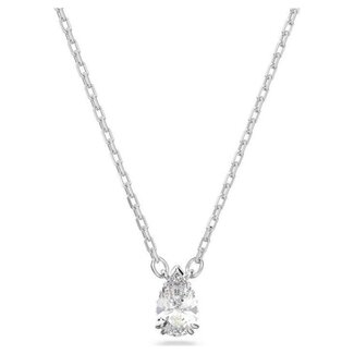 Swarovski Swarovski Collier 5636708 Stilla Zilverkleurig met Peervormige Kristal 38-42cm