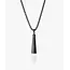 Pig & Hen Pig & Hen Collier S12-290000 Amsterdammertje Zwart 60cm