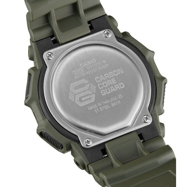 Casio G-Shock Casio G Shock Horloge GD-010-3ER Digitaal Groen 200m Waterdicht