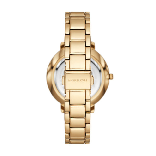 Michael Kors Mickael Kors Horloge MK4919 Pyper Staal met Geelgouden Plating en Witte Wijzerplaat 38mm