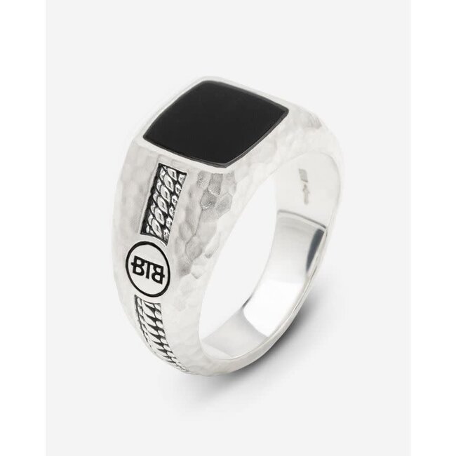 Buddha to Buddha Buddha to Buddha Ring 046ON 19 Tangguh Small Zilver Onyx Maat 19