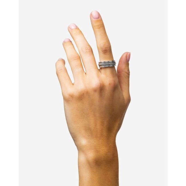 Buddha to Buddha Buddha to Buddha Ring 204 21 Spinning Nurul XS Zilver Maat 21