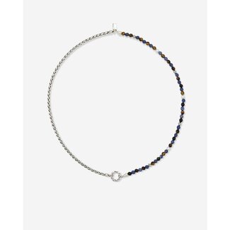 Buddha to Buddha Buddha to Buddha Collier 177TIS 45cm Stacking Spirit Bead Tiger Eye Zilver 45cm Buddha to Buddha Buddha to Buddha Collier 177TIS 45cm Stacking Spirit Bead Tiger Eye Zilver 45cm