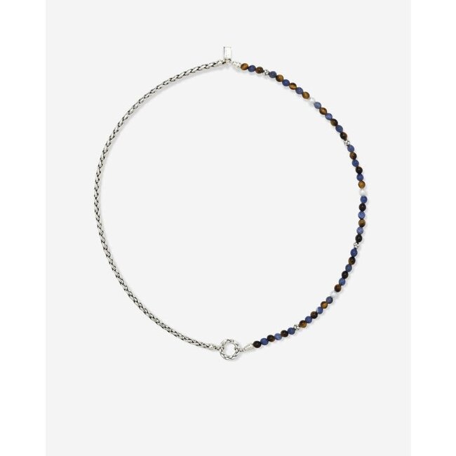 Buddha to Buddha Buddha to Buddha Collier 177TIS 45cm Stacking Spirit Bead Tiger Eye Zilver 45cm