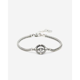 Buddha to Buddha Buddha to Budhha Armband 048 C-E Barbara Mini Compass Zilver Maat C-E Buddha to Buddha Buddha to Budhha Armband 048 C-E Barbara Mini Compass Zilver Maat C-E