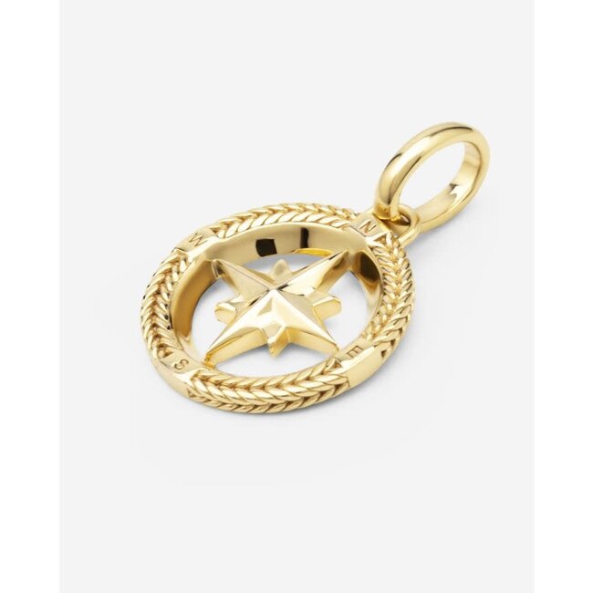 Buddha to Buddha Buddha to Buddha Hanger 059GV one Barbara Mini Zilver met Geelgouden Plating