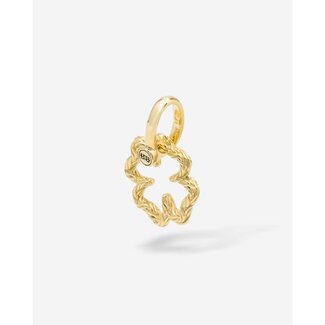 Buddha to Buddha Buddha to Buddha Hanger 058GV Katja Mini Clover Zilver met Geelgouden Plating Buddha to Buddha Buddha to Buddha Hanger 058GV Katja Mini Clover Zilver met Geelgouden Plating