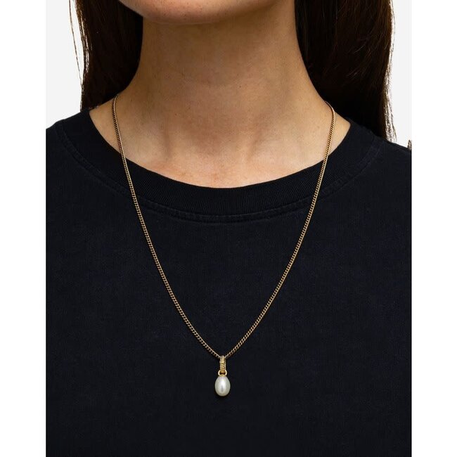 Buddha to Buddha Buddha to Buddha Hanger 026GV one Ben Pearl Zilver met Geelgouden Plating