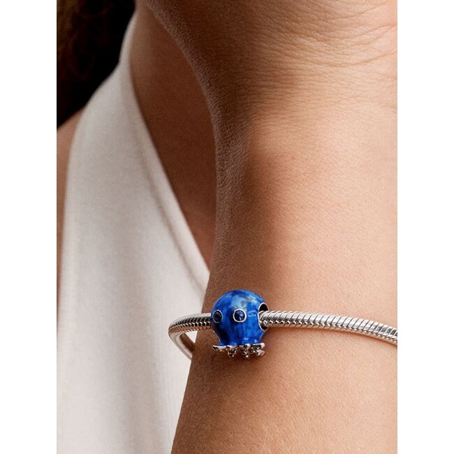 Pandora Pandora Bedel 793463C01 Zilver Octopus Blauw