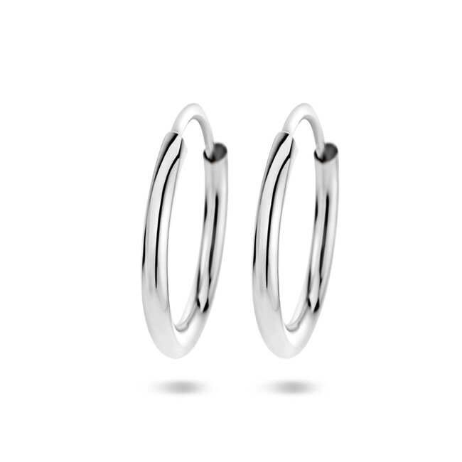 Blinckers Jewellery Huiscollectie BJ Oorbellen 13.35687 Zilver Oorringen Buis 1.8mm x 20mm