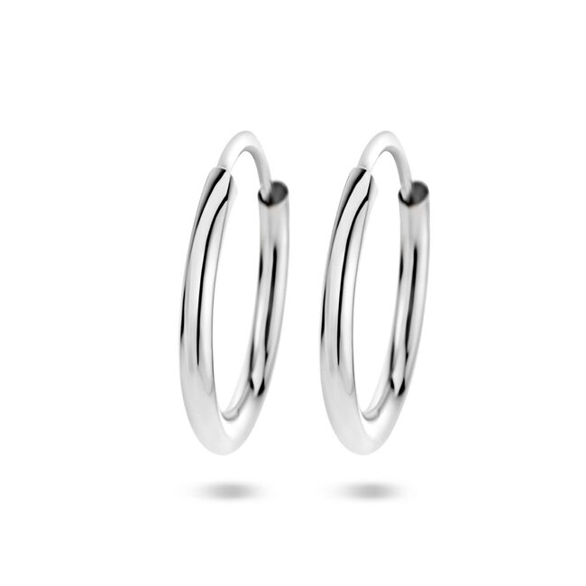 Blinckers Jewellery Huiscollectie BJ Oorbellen 13.35687 Zilver Oorringen Buis 1.8mm x 20mm
