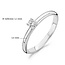 Blush 1112WZI/54 ring 14 krt witgoud met zirkonia