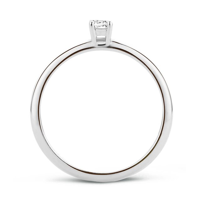 Blush 1112WZI/54 ring 14 krt witgoud met zirkonia