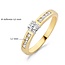 Blush Blush Ring 1125BZI/54 14k Geelgoud gezet met Briljant geslepen Zirkonia Maat 54