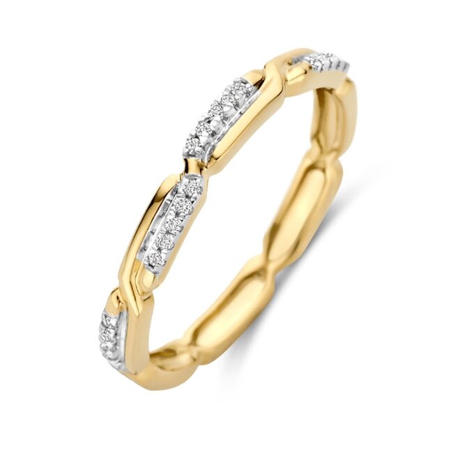 Blush Blush Ring 1256BZI/54 14k Bi-color Goud met Zirkonia Maat 54