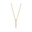 Blush Blush Collier met Hanger 3133YZI 14k Geelgoud met Gouden Balkje met Zirkonia in 42 cm