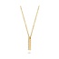Blush Blush Collier met Hanger 3133YZI 14k Geelgoud met Gouden Balkje met Zirkonia in 42 cm