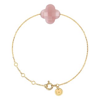 Morganne Bello Morganne Bello Armband 1012YB145 18k Geelgoud met Quartz Guava 14-17cm