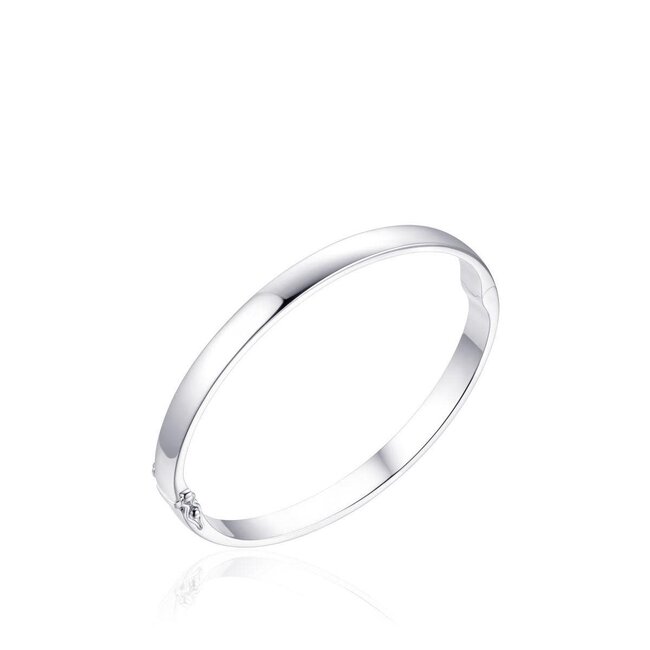 Gisser Jewels Amsterdam Gisser Jewels Bangle SB21-68 925 Zilver Massief 6mm breed Maat 68
