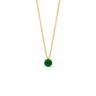 Blush Blush Collier 3200YEM Mei 14k Geelgoud met Emerald 42cm