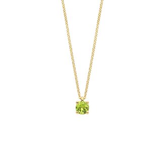 Blush Blush Collier 3200YGP Augustus 14k Geelgoud met Peridot 42cm