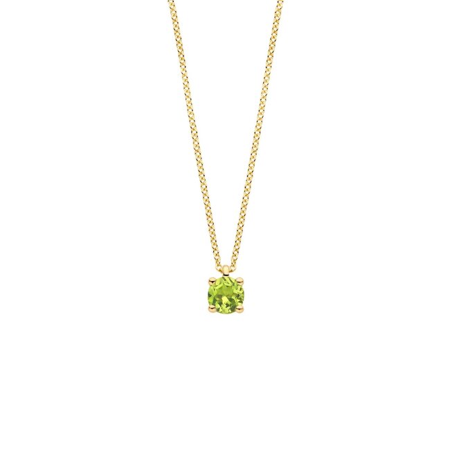 Blush Blush Collier 3200YGP Augustus 14k Geelgoud met Peridot 42cm