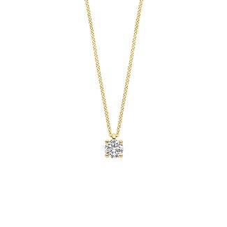 Blush Blush Collier 3200YLG April 14k Geelgoud met 0.25crt Labgrown Diamant 42cm
