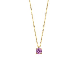 Blush Blush Collier 3200YPA Juni 14k Geelgoud Roze Amatist 42cm