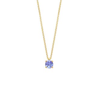 Blush Blush Collier 3200YTZ December 14k Geelgoud met Tanzaniet 42cm