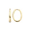 Blush Blush Oorbellen 7303YGO Oorringen 14k Geelgoud Ovaal 3.1mm x 19.5mm