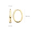 Blush Blush Oorbellen 7303YGO Oorringen 14k Geelgoud Ovaal 3.1mm x 19.5mm