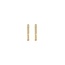 Blush Blush Oorbellen 7307YZI 14k Geelgoud Oorringen Gezet met Zirkonia 1.5mm x 11,5mm