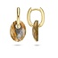 Blush Blush Oorbedels 810LABO Medium Groen Labradorite Ovaal 13mm x 20mm