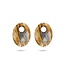Blush Blush Oorbedels 810LABO Medium Groen Labradorite Ovaal 13mm x 20mm