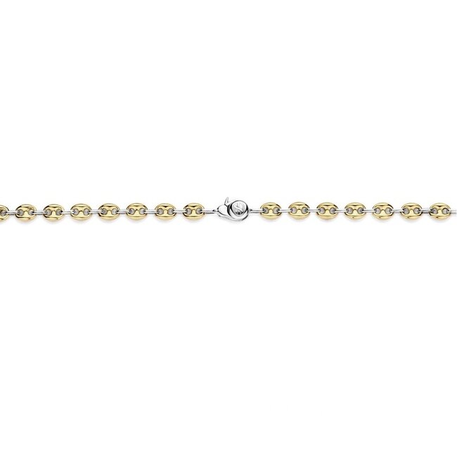 Ti Sento Milano Ti Sento Collier 34067SY/42 Schakel Zilver Gold Plated
