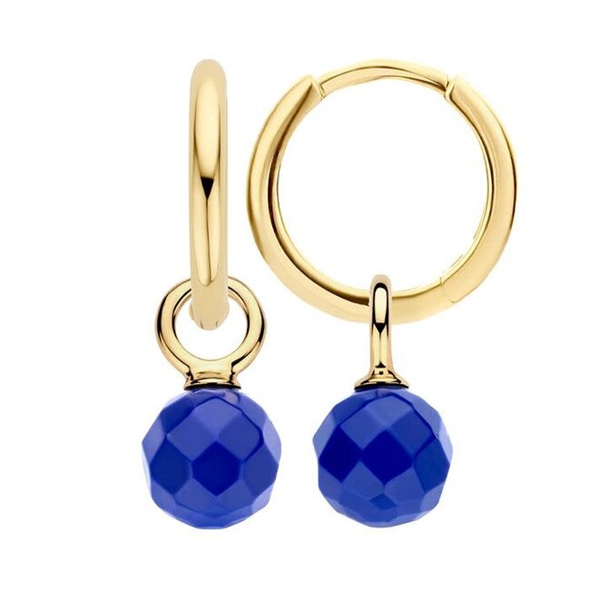 Blush Blush Oorbedels 9046YLA 14k Geelgoud voor aan Oorringen Lapis
