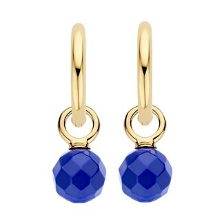 Blush Blush Oorbedels 9046YLA 14k Geelgoud voor aan Oorringen Lapis