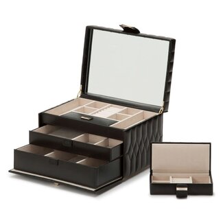 Wolf 1834 Wolf 1834 Jewelry Box 329771 Caroline Medium Zwart Wolf 1834 Wolf 1834 Jewelry Box 329771 Caroline Medium Zwart