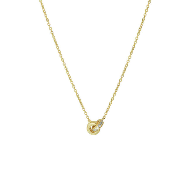 The House Of Blinckers THOB Collier 40.22406 14k Geelgoud Ring met diamant 0,05crt H SI Diamant 5 x 2mm 39 - 42cm