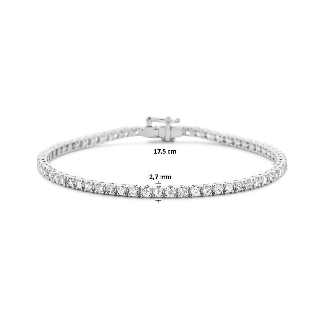 The House Of Blinckers THOB Armband 41.05964 14k Witgoud Tennis met 3.00crt G SI Labgrown Diamant 2.7mm 17.5cm