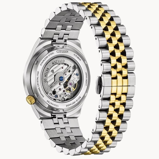 Citizen Citizen Horloge NK0024-54X Tsuyosa 60 Staal Bi-color Automaat 50m Waterdicht Saffierglas 39mm