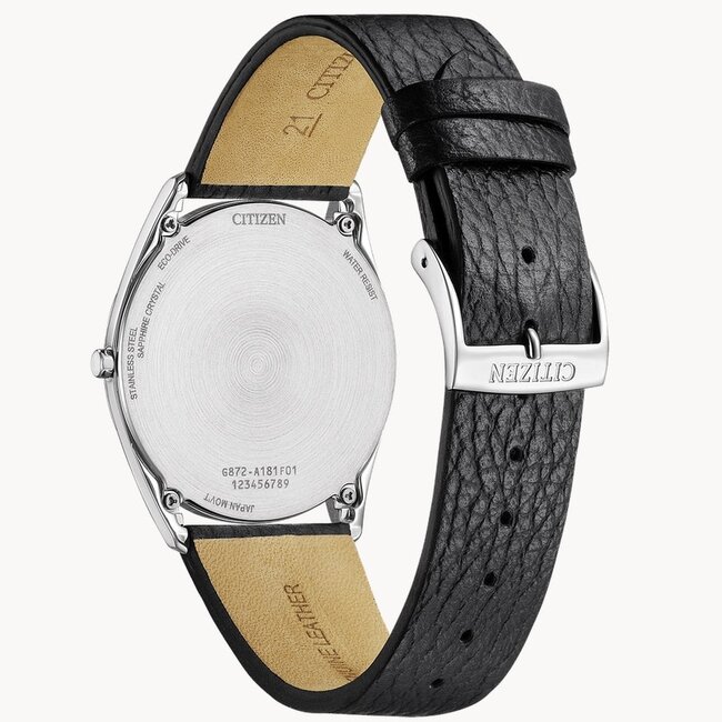 Citizen Citizen Horloge AR3120-16A Suratto Staal Eco-Drive 30m Waterdicht Saffierglas Extra Dun 38mm