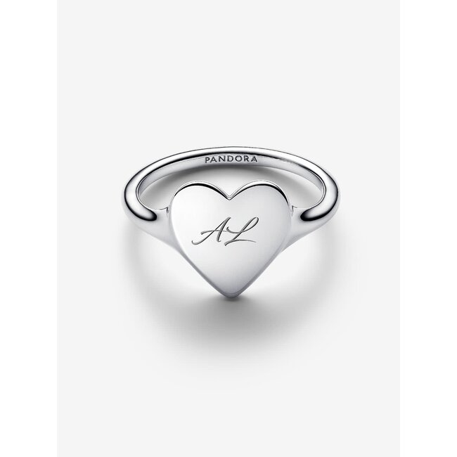 Pandora Pandora Ring 193988C00-52 Zilver Graveerbaar Hart Maat 52