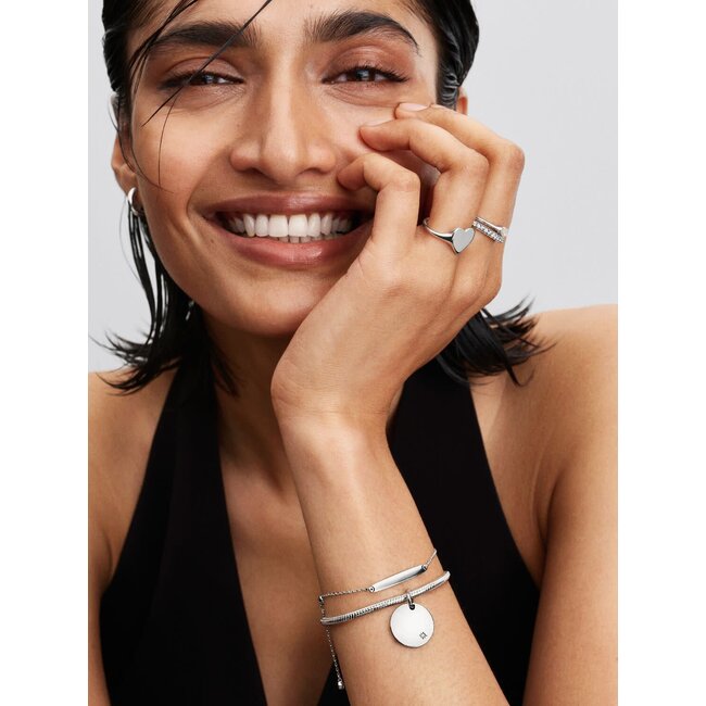 Pandora Pandora Ring 193988C00-52 Zilver Graveerbaar Hart Maat 52