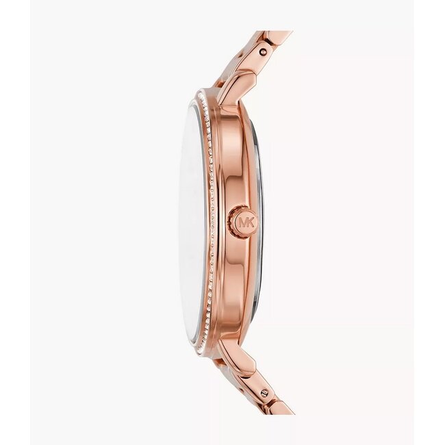 Michael Kors Michael Kors Horloge MK4917 Pyper Staal met Rosegouden Plating met Zirkonia 38mm