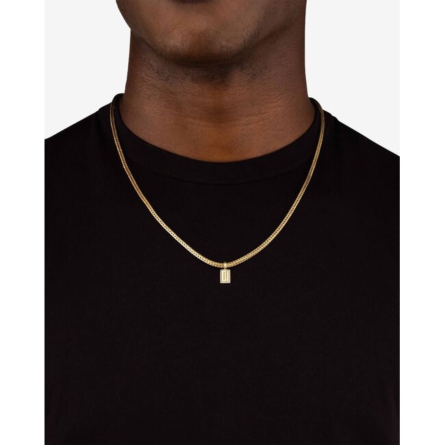 Buddha to Buddha Buddha to Buddha Collier 717GV 50 Barbara XS Zilver met Geelgouden Plating 50cm