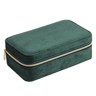 Blinckers Jewellery Huiscollectie BJ Sieradenbox 95.00090 Groen Velvet 6 x 11x 18cm